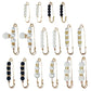 16 PCS Pearl Brooch Clothing Decoration Clips