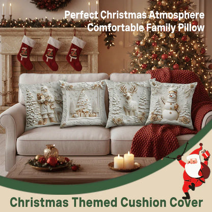 🎅🎄4 PCS Christmas Themed Cushion Cover