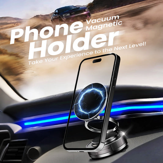 🔥🔄360° Adjustable Vacuum Magnetic Phone Holder