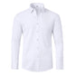 Men's Silky Wrinkle Resistant Solid Color Stretch Shirt