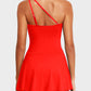 ⏰Last Day Hot Sale!!⌛⛱️Last Day Promotion 49% OFF🔥One Shoulder Skirted One Piece Swimsuit