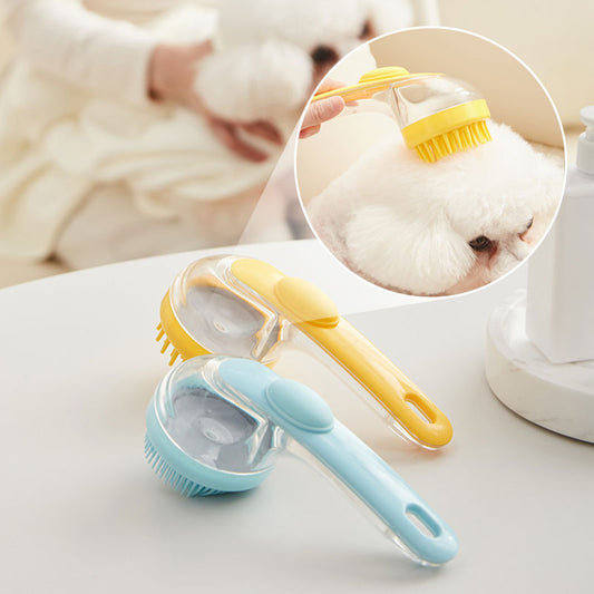 🐾Pet Bath Brush with Long Handle & Shampoo Dispenser🛁