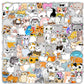 100-Pack Cute Cat Doodle Sticker Set