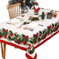 🎄 Kid-Friendly Christmas Tablecloth – Waterproof Rectangular Design, Wipe Clean for Holiday Messes!