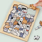 Educational Funny Cute Animal Wooden Puzzle